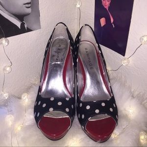 Vintage Polka-Dot Pumps